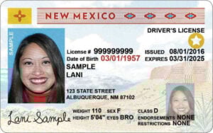 Licencia de conducir NEW MEXICO