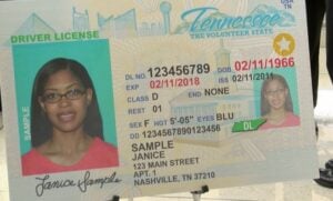 Licencia de conducir Tennessee