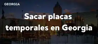 Sacar placas temporales en Georgia DDS 2025