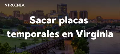 sacar placas temporales en Virginia DMV